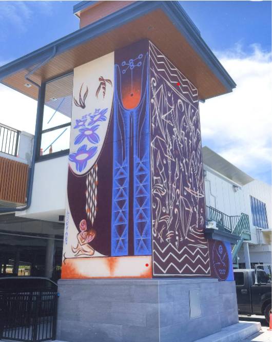 Āiwaiwa and the Days of Kō mural at Aiea Shopping Center